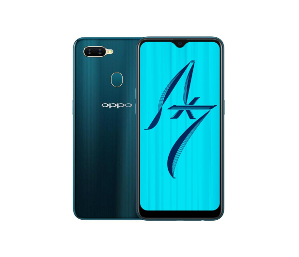 OPPO AX7 4/64GB Dual SIM niebieski - 508616 - zdjęcie